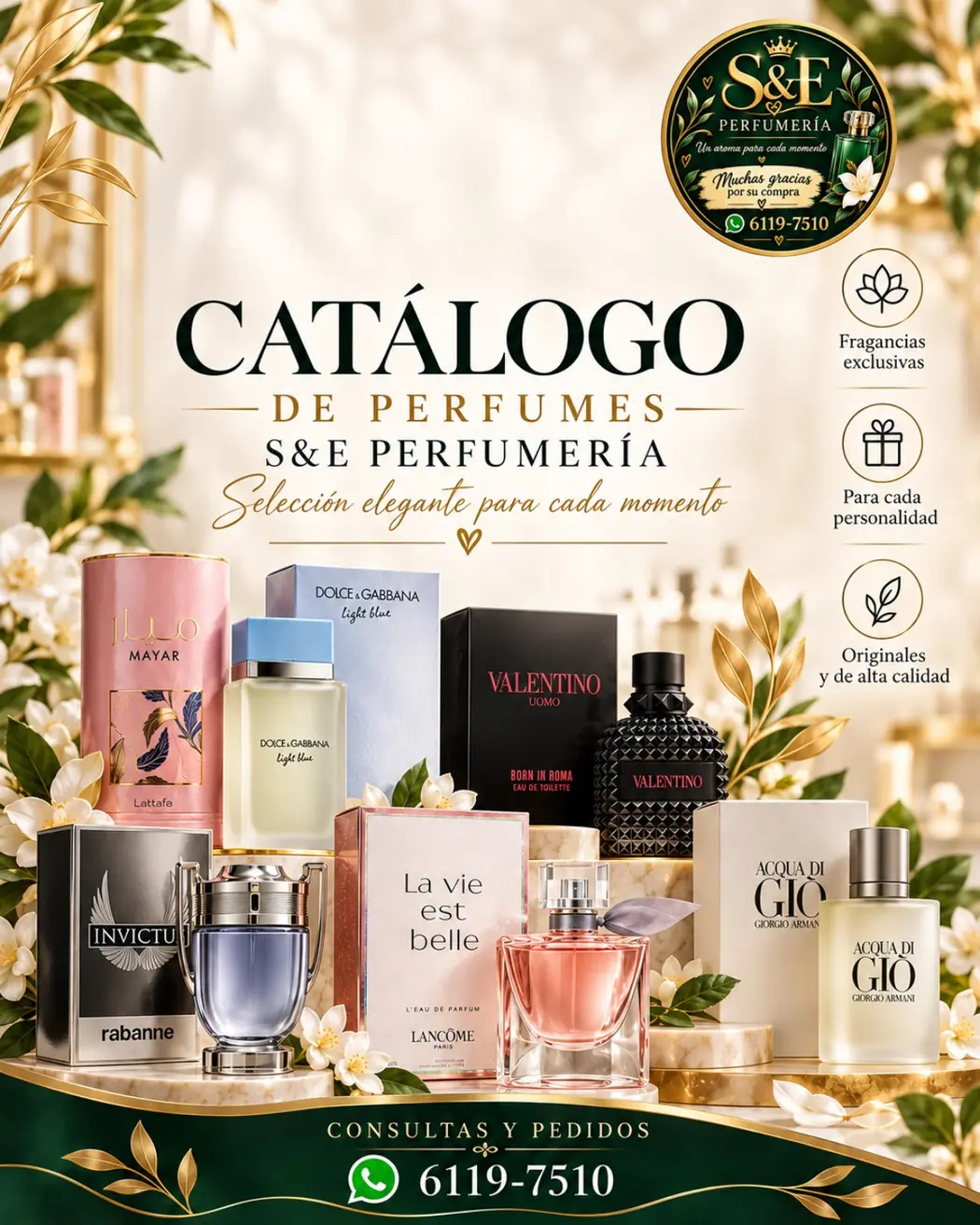 Portada del catálogo de S&E Perfumería
